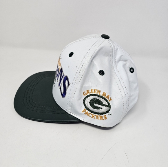 Super Bowl Champions White and Green Cap Green Bay Packers - Picture 3 of 8